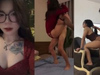 Em gái dâ mđeo kính bế lên chơi lút cán sướng run chân