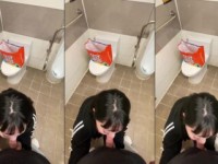 Em gái lút lút bú mút tại wc nam trong siêu thị